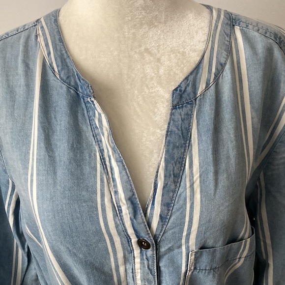 Luxology Long Sleeve Shirt Dress M (10) - Picture 8 of 16